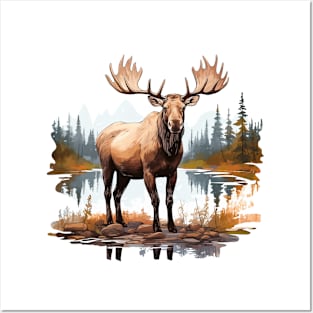 Wild Moose Posters and Art